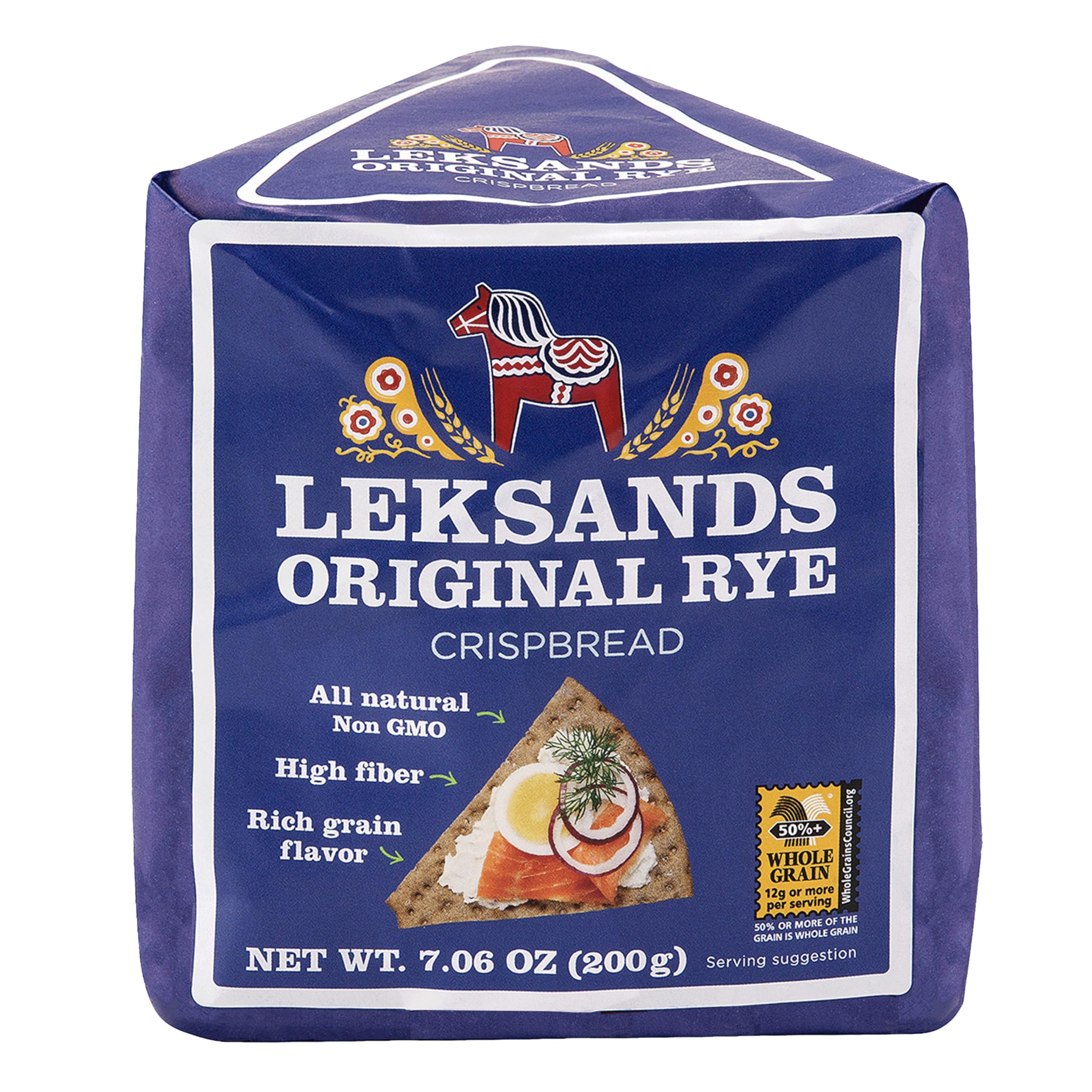 Sponsored Ad - Leksands Swedish Whole Grain Rye Crispbread - Traditional Scandinavian Crispbread Crackers, Non-GMO, Fat Free, 100% Whole Grain