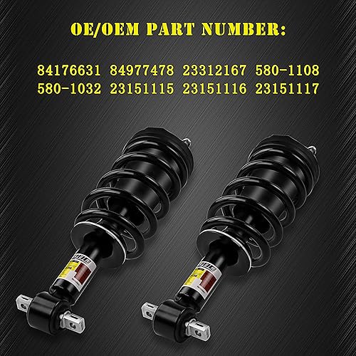 Miniatura 5 de 84176631 84977478 Par delantero Amortiguador Conjunto de puntales de amortiguador magnético Suspensión eléctrica automática para Cadillac Escalade