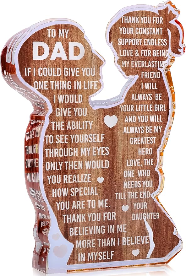 Happy Father's Day Gift! ❤️ Acrylic Plaque for Dad from Daughter
