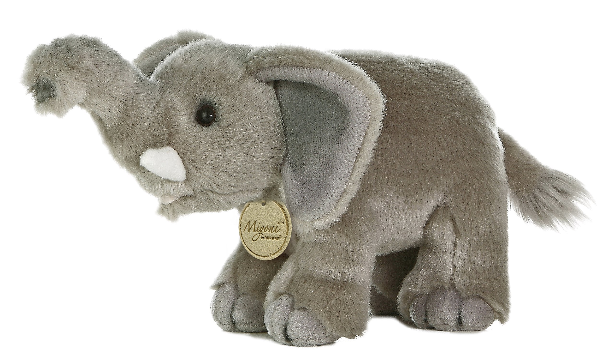 AuroraWorld 10852 MiYoni Elephant, Grey, 11-Inch