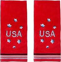 Vista 8 de SKL Home by Saturday Knight Ltd. America Script - Juego de toallas de mano, color azul marino