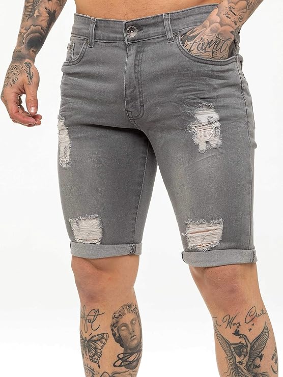 Pantalones Vaqueros Rasgados Para Hombre, Jeans Aj... - Grandado