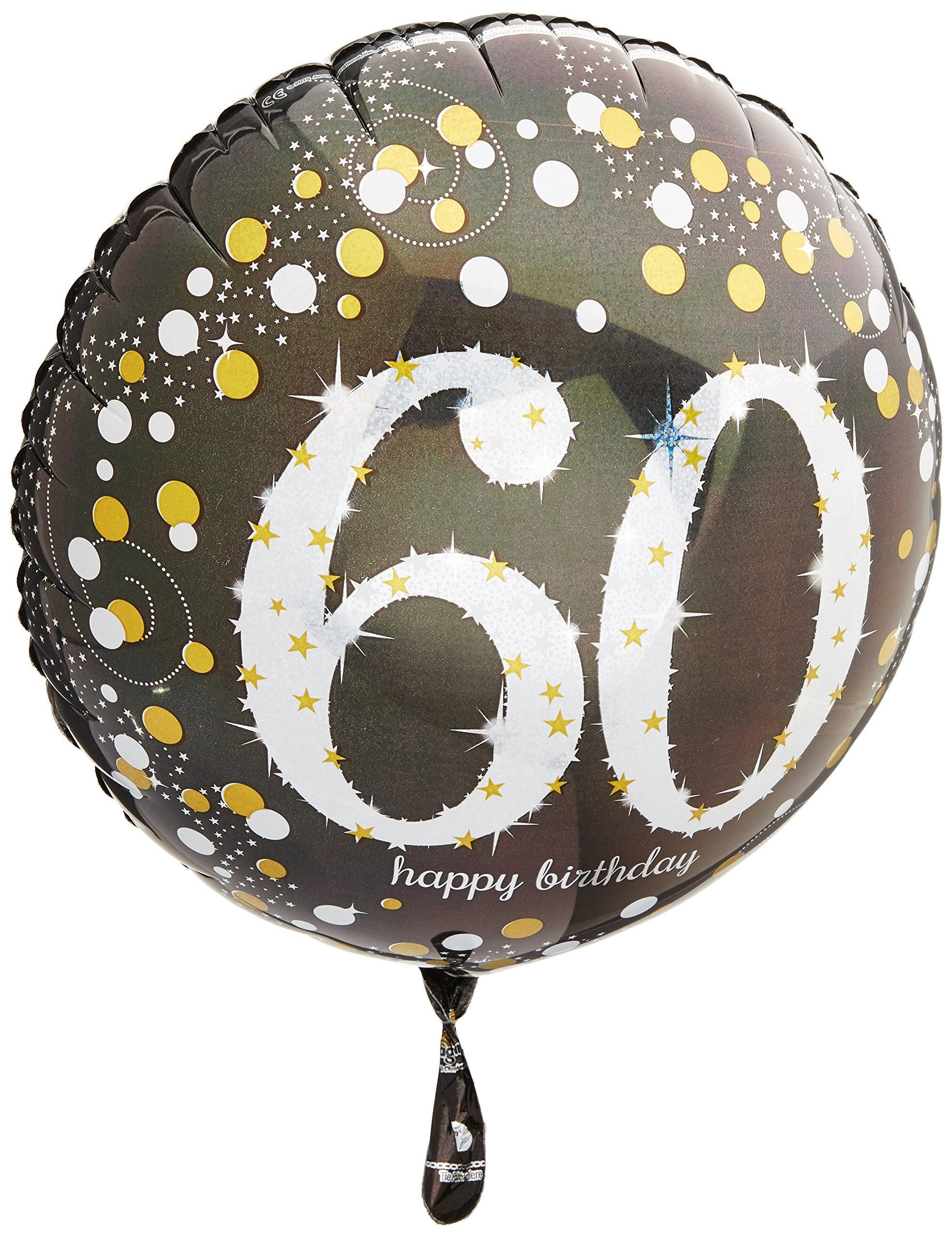 amscan 3213201 60th Birthday Foil Balloons