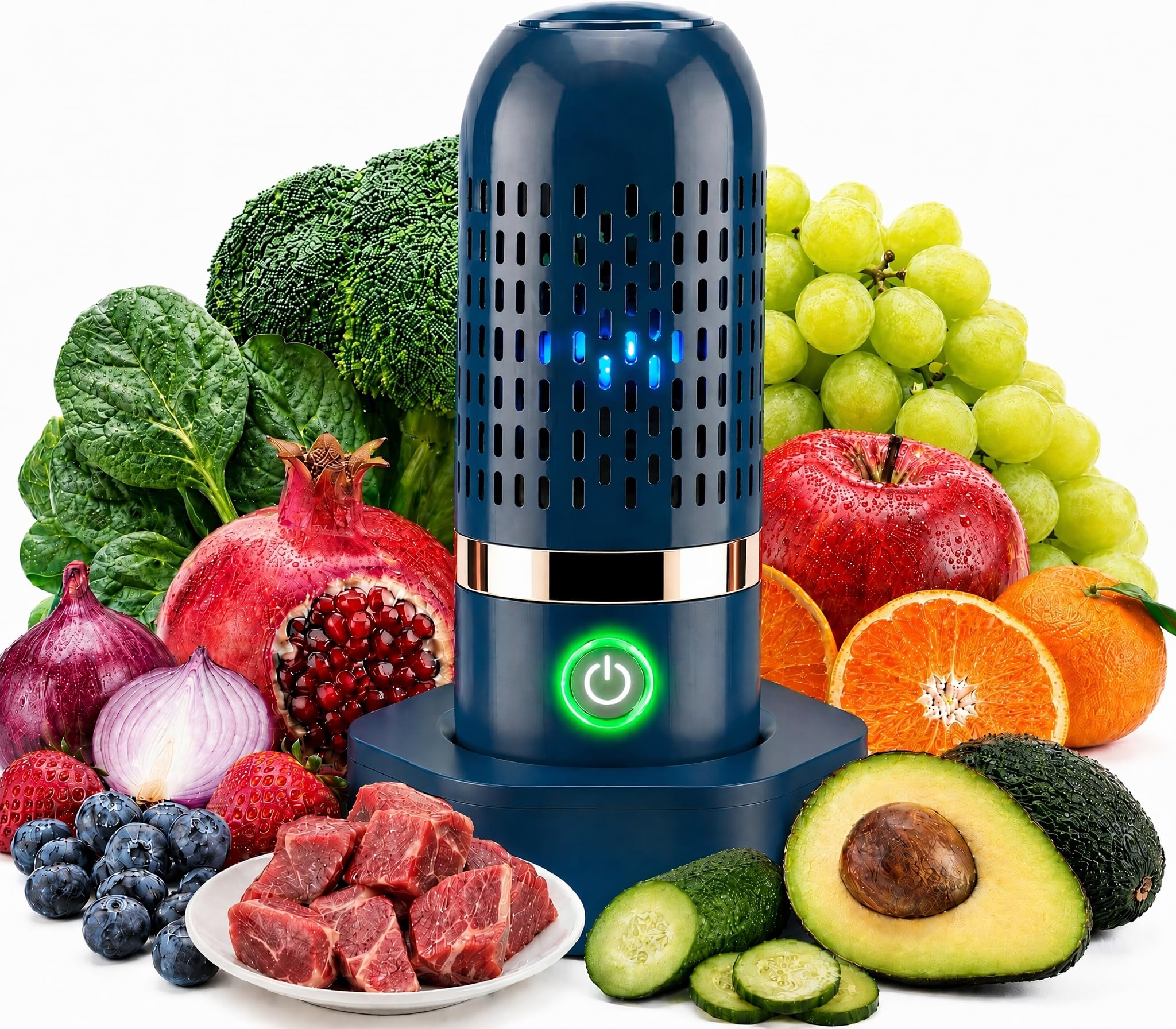 Purificateur de fruits et légumes pour machine à laver, forme capsule