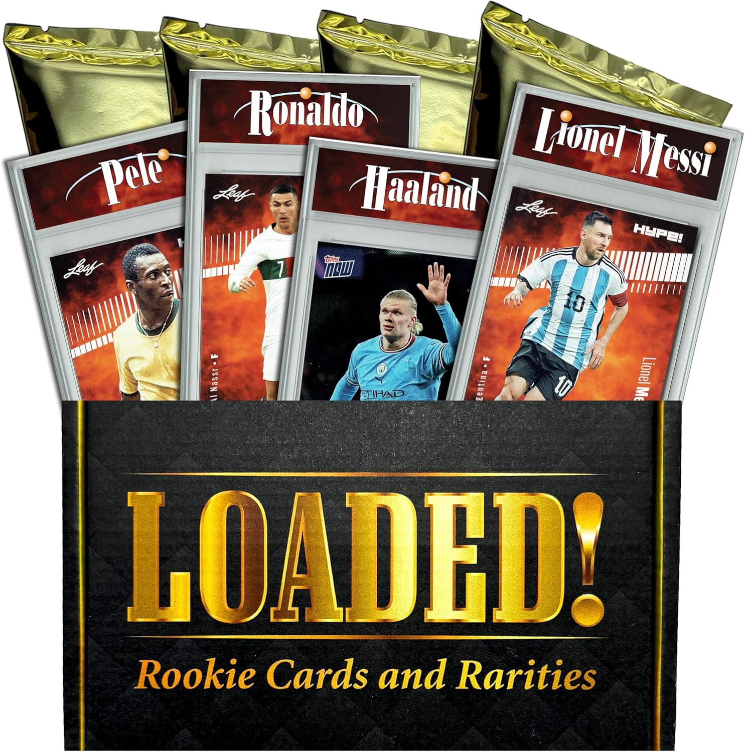 LOADED! Soccer Collector's Box: 4 Certified Mint+ Rookie Cards & Rarities - Lionel Messi, Lamine Yamal, Ronaldo, Pele, Kylian Mbappe and more