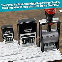 Vista 5 de MaxMark 2000 Dater Sello Autoentintado de Fecha - Negro