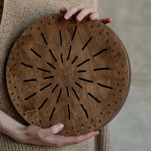 Miniatura 82 de Disco de cascada de 20 pulgadas meditativo de madera para baño de sonido relajante forma de géiser (sin bolsa)