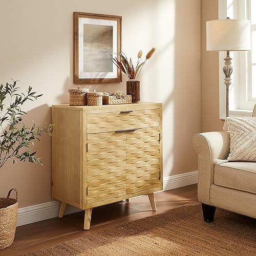 Miniatura 9 de Art Leon Juego de 2 aparadores de bufé gabinete moderno con 2 puertas organizadores y armario de almacenamiento para pasillo entrada o cocina