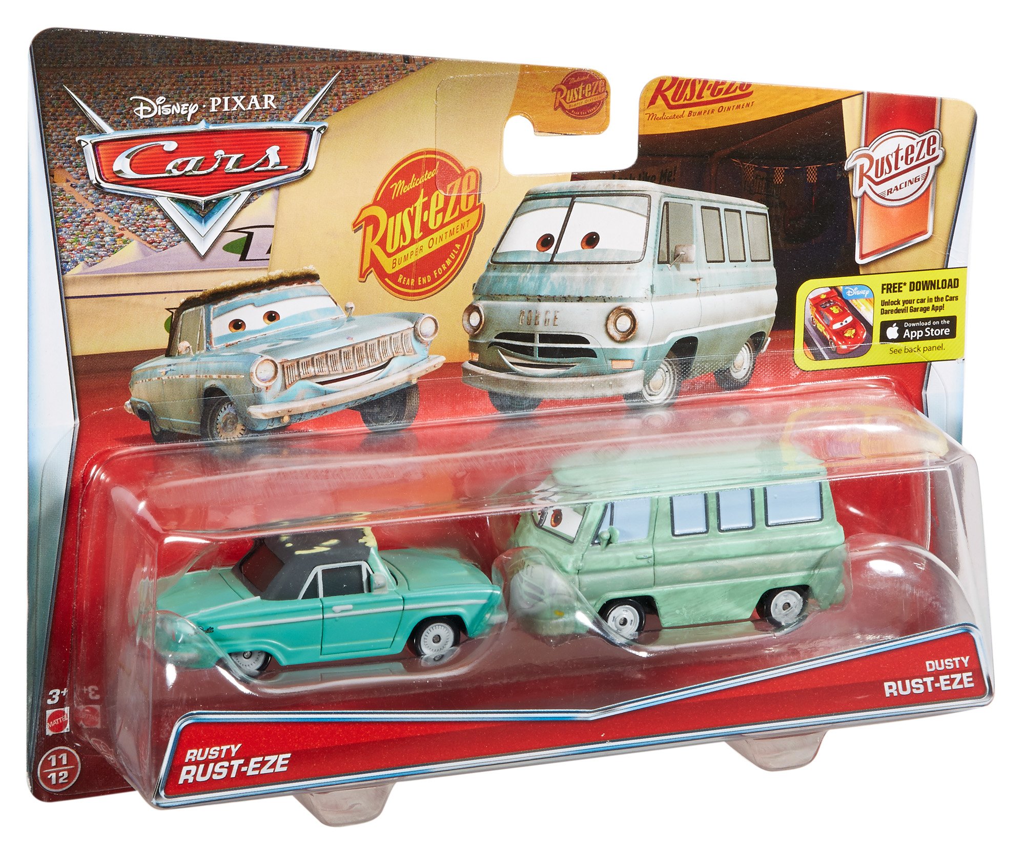 Amazon.com: Disney/Pixar Cars Rusty Rust-eze & Dusty Rust-eze Die
