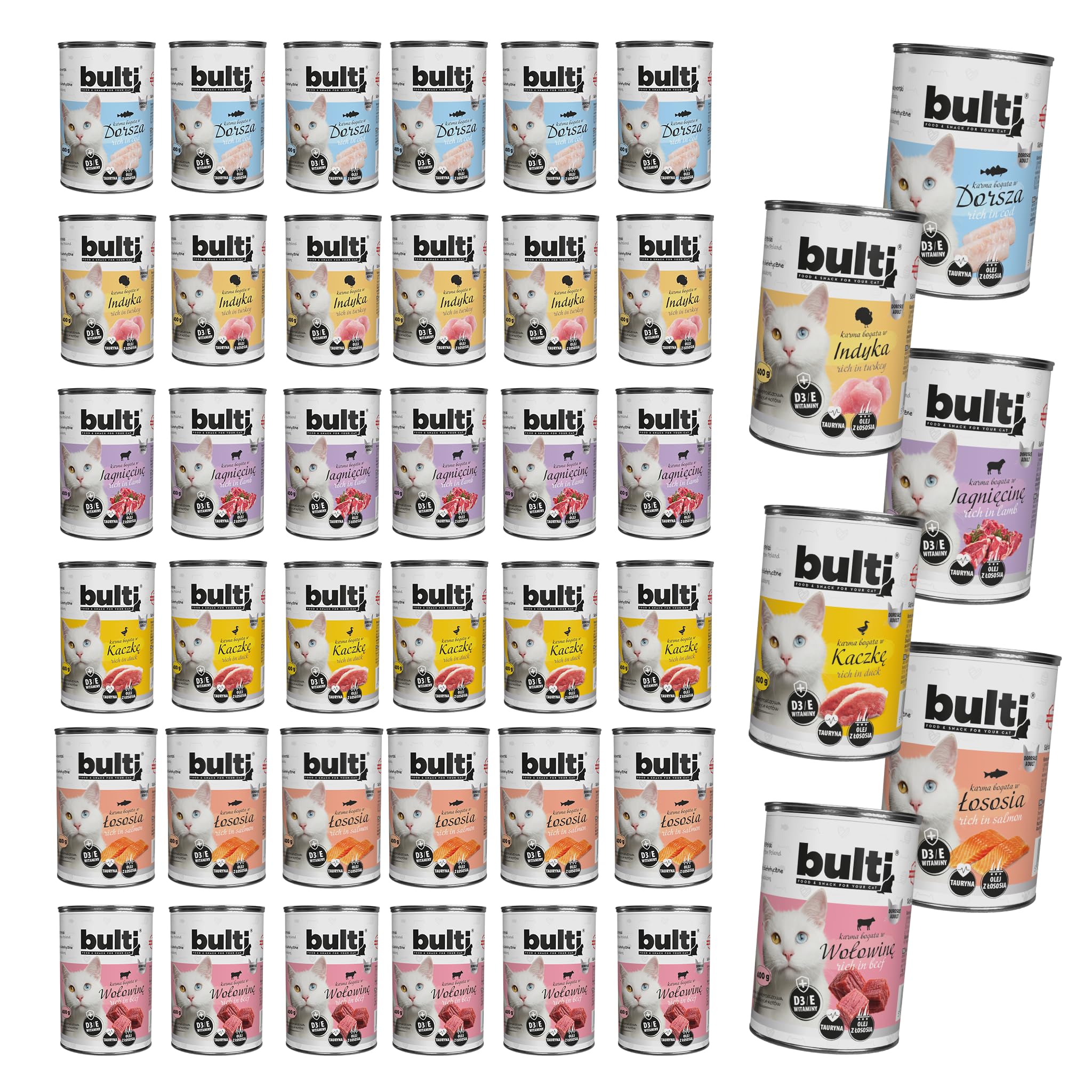 BULT Katzenfutter Nass Dose 36x400g Mix