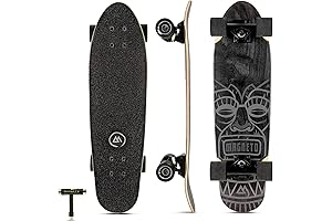 Complete Skateboard | 27.5" x 7.5" | 6-Layer Canadian Maple Double Kick Concave Deck