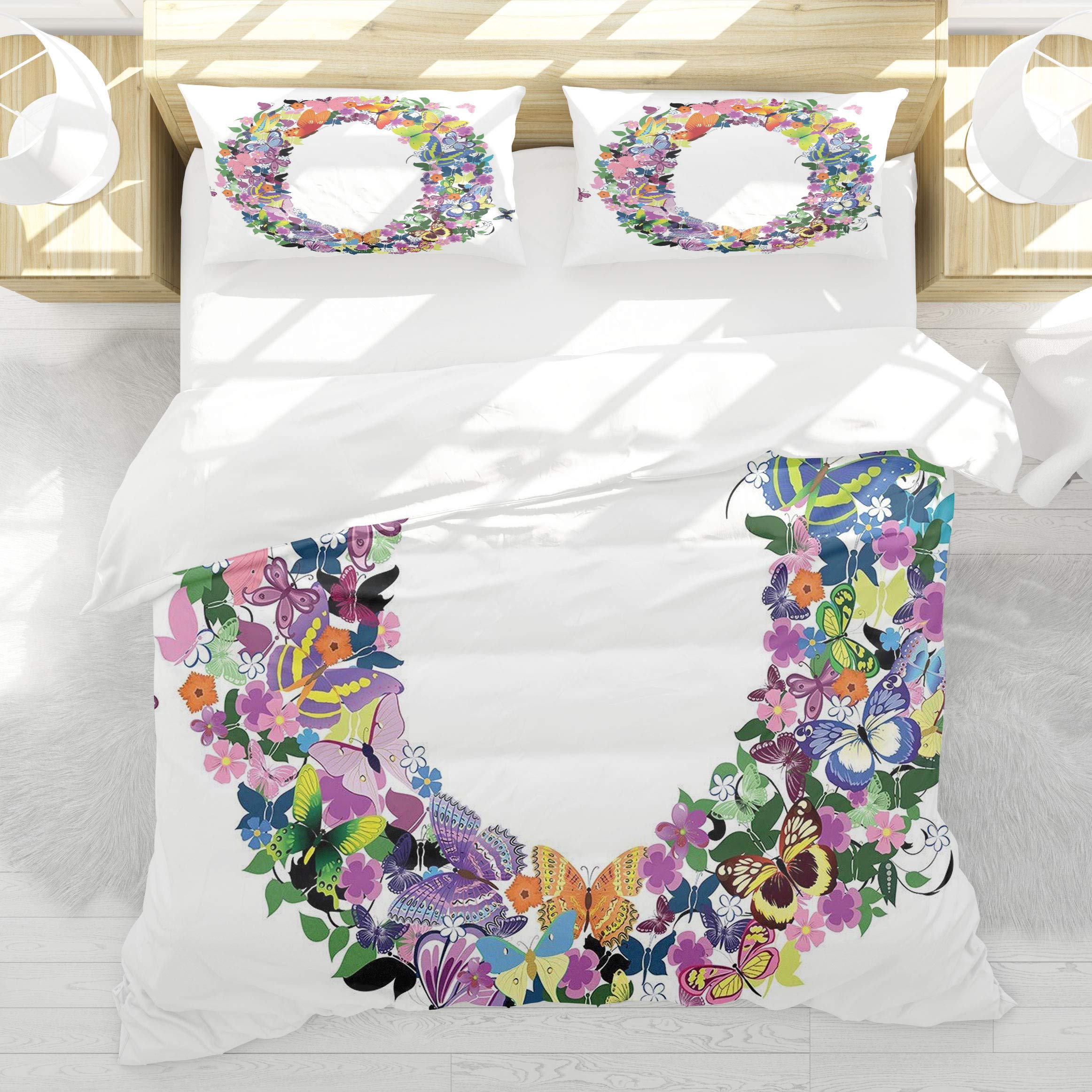 Housse de couette lettre O initiale : le cadeau d'anniversaire idéal pour le lit