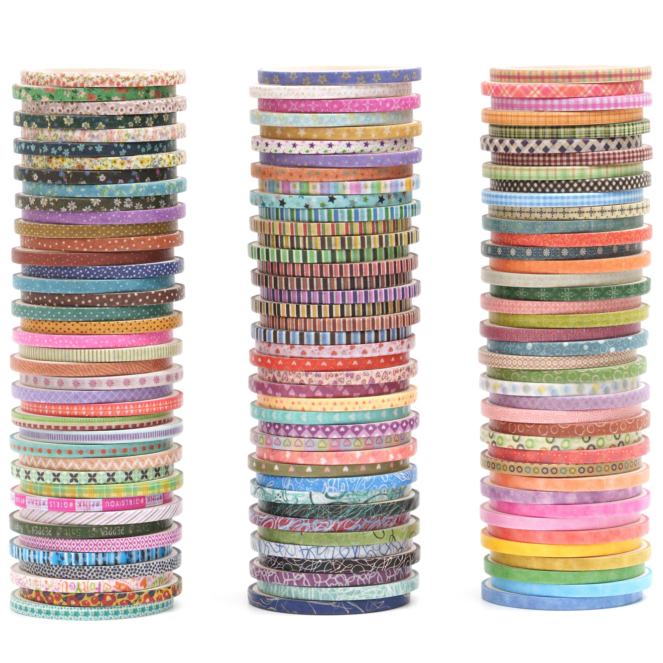 Washi Tape Pack - 120 Rolls Decorative Tape -1