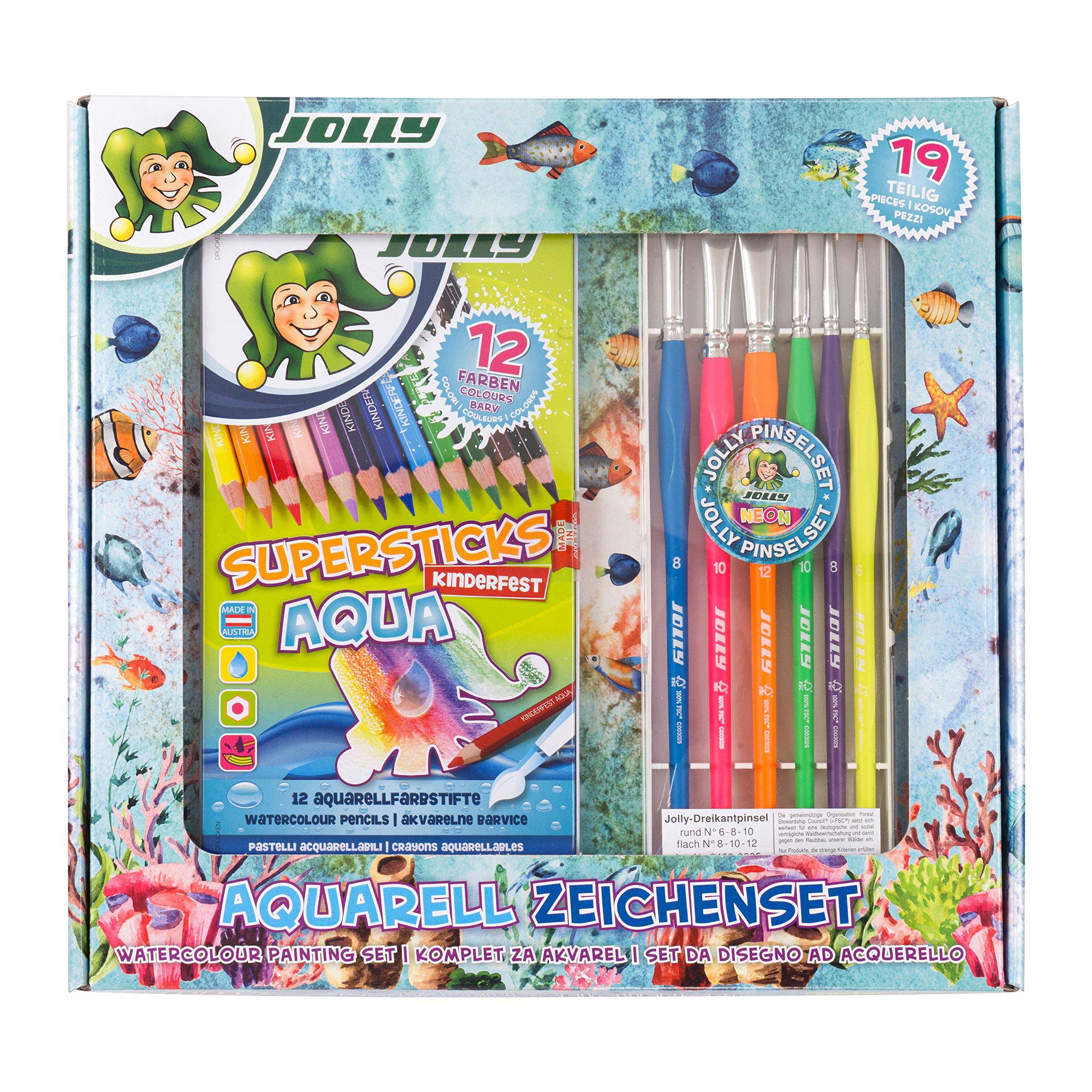 JOLLY - Set de Marcación de Acuarelas, Pinturas Niños