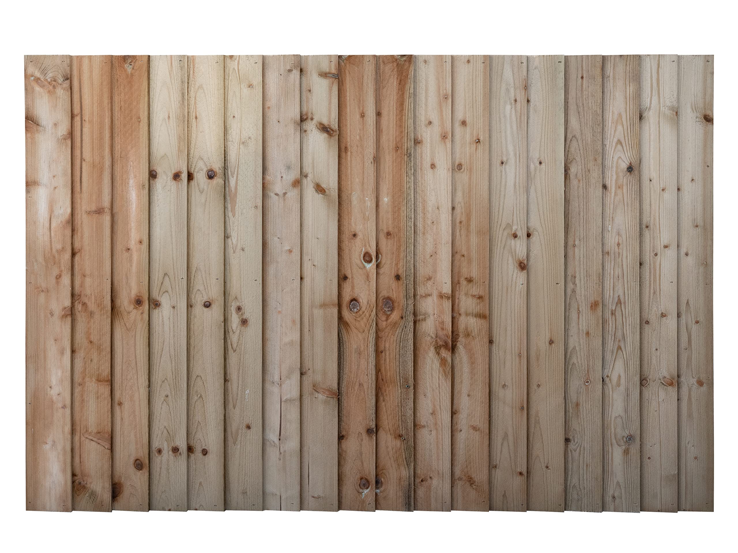 Arbor Garden Solutions Premium Closeboard Fence Panel, Heavy Duty Vertical Feather Edge, Pressure Treated Timber,1828mm Width, Multiple Heights Available (Natural (Light Green), 4ft)