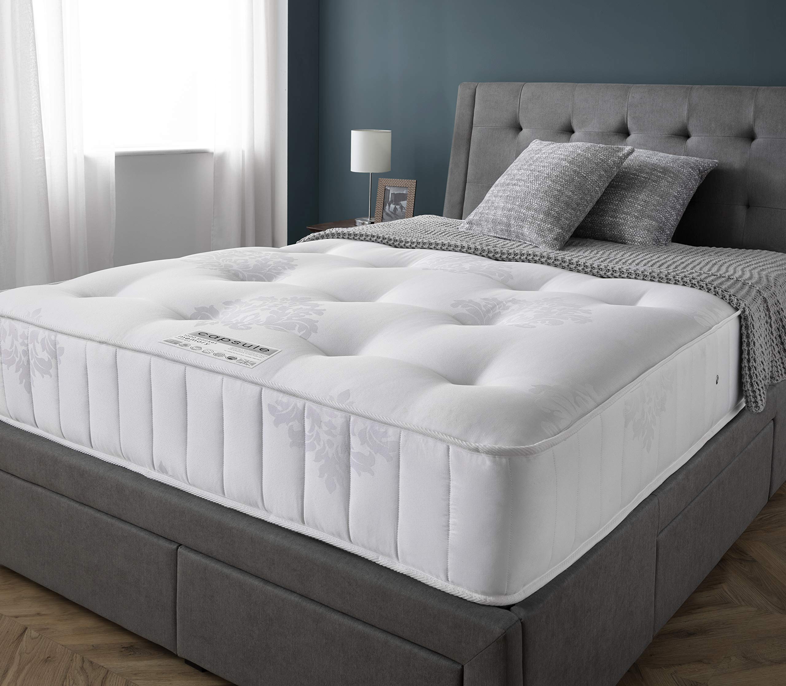 Julian Bowen Capsule Memory Pocket Mattress, Double, 135cm
