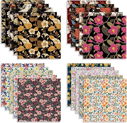 Vista 74 de Juego de 10 paquetes diferentes de papel de origami de 6 pulgadas, cuadrados, de doble cara, colores vivos, creación, fácil de plegar, manualidades