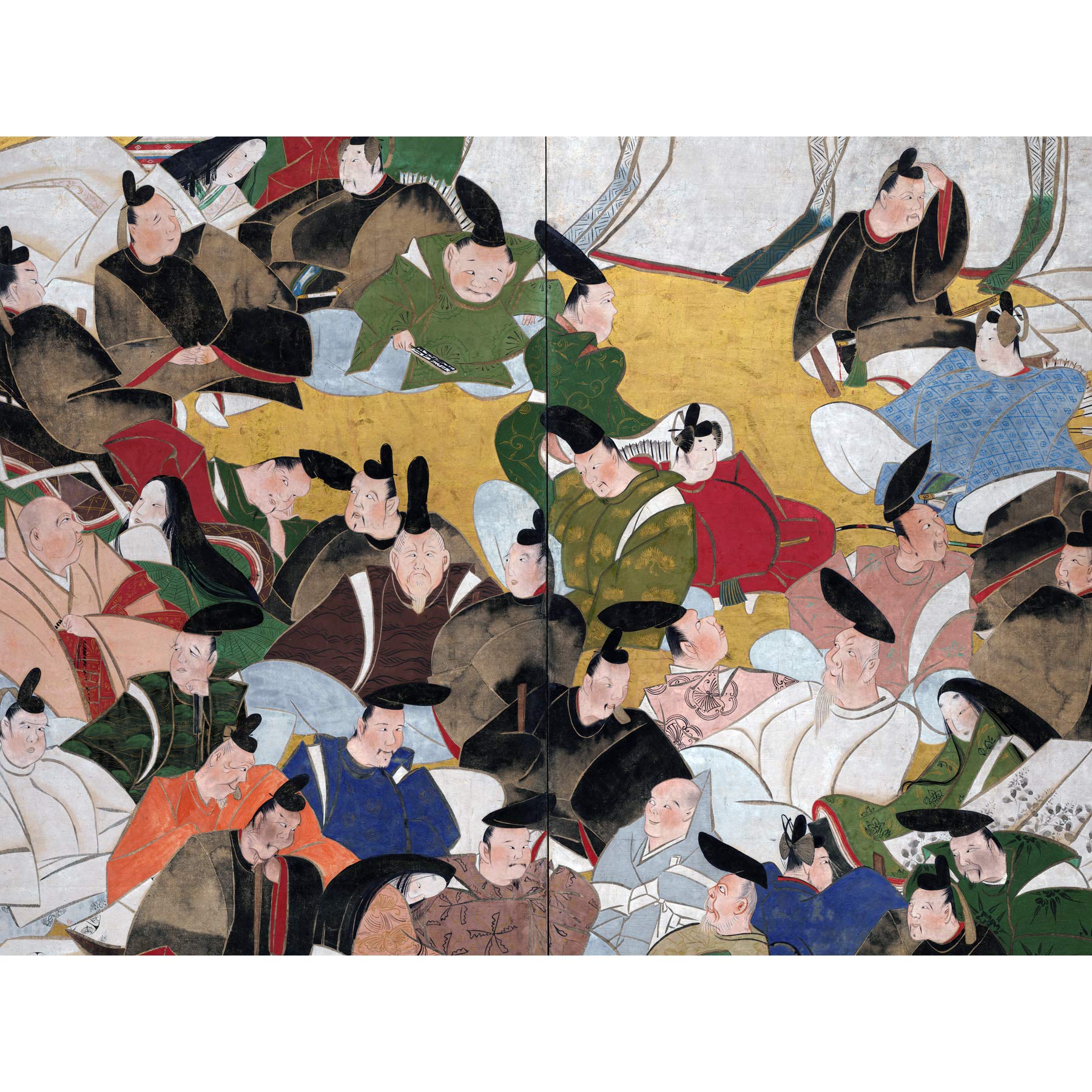 Artery8 Kagei 36 Thirty Six Immortal Japanese Poets Premium Wall Art Canvas Print 18X24 Inch
