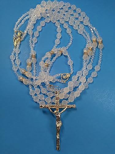 Miniatura 7 de Boda Lasso/Lasso de Matrimonio/Lasso Para Boda/Lazo de cristal Mate del numero 10 en forma de bola con cruz de metal con imagenes Lazo color