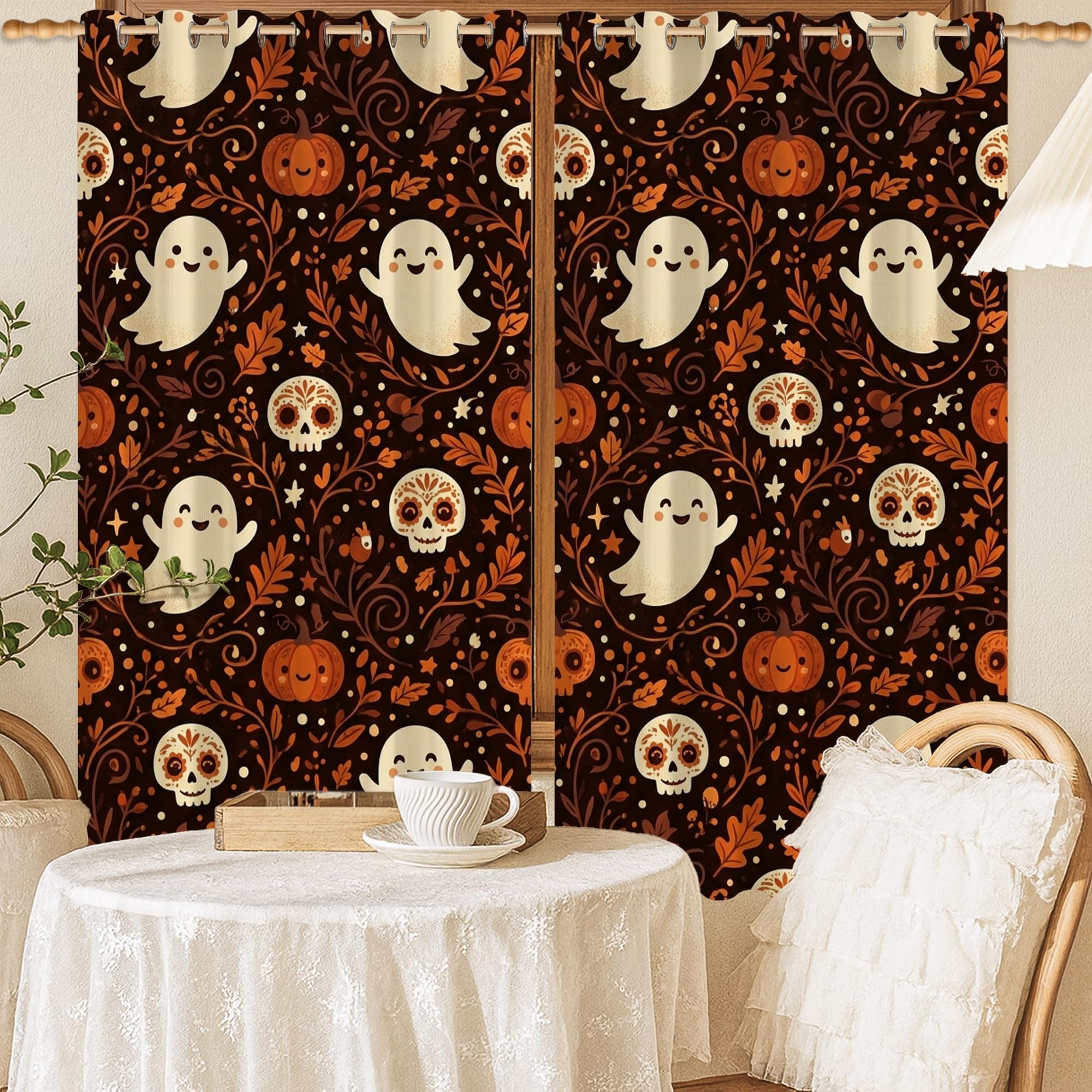 Rideaux occultants pour salon et bureau : créez une ambiance cosy orange