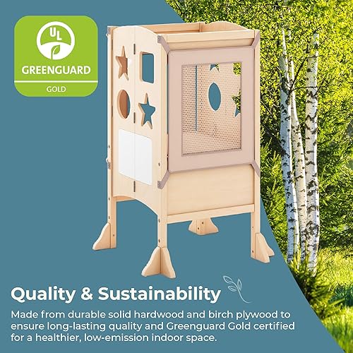 Miniatura 4 de Escalón Guidecraft para ayudante de cocina natural