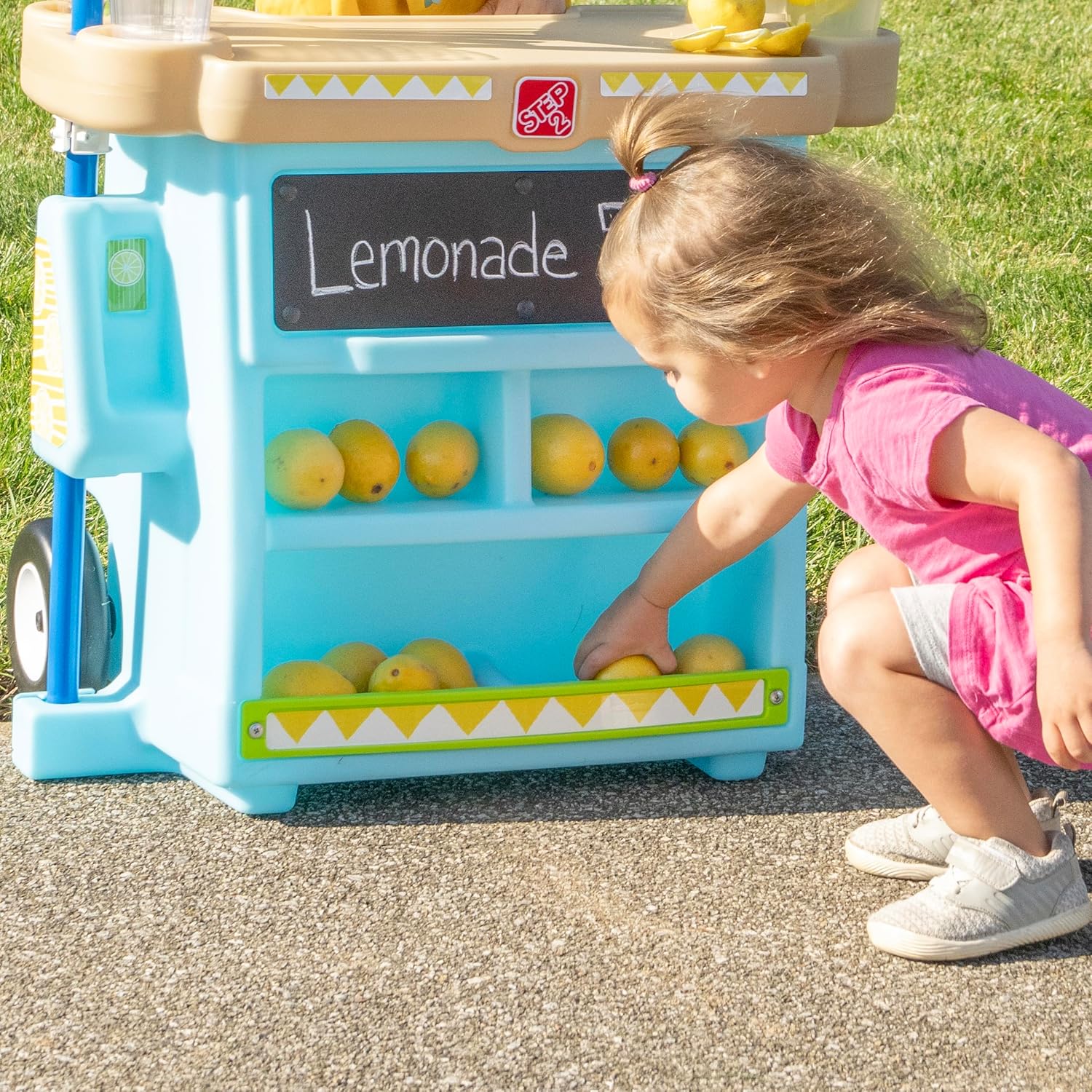 Step2 My First Lemonade Stand for Kids, Play Toy for Toddlers Ages 3+ Years Old, Durable, Easy Assembly, Blue
