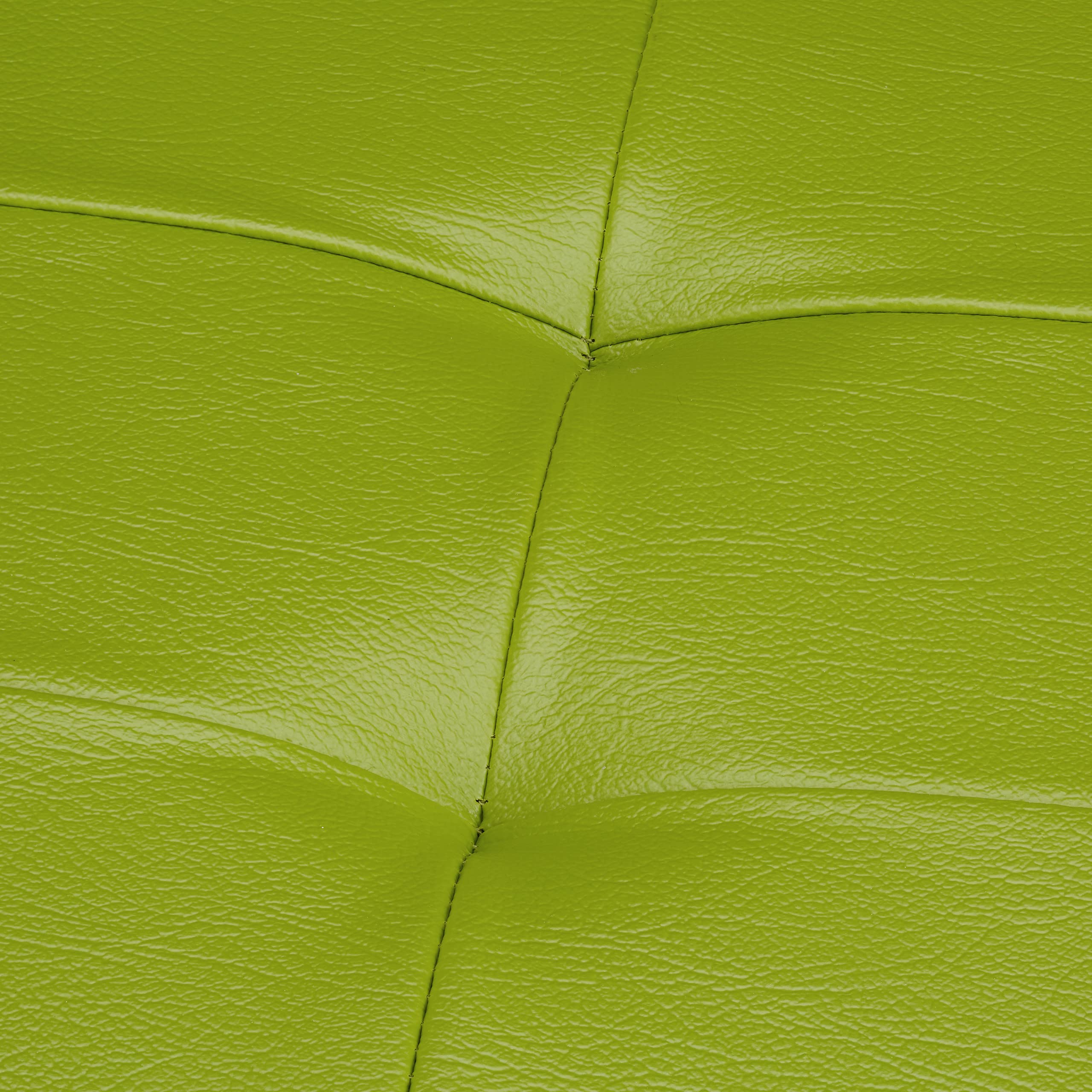 Relaxdays Banco plegable, Baúl de almacenaje XL, Asiento cómodo, Cuero sintético & MDF, 38 x 114 x 38 cm, Verde