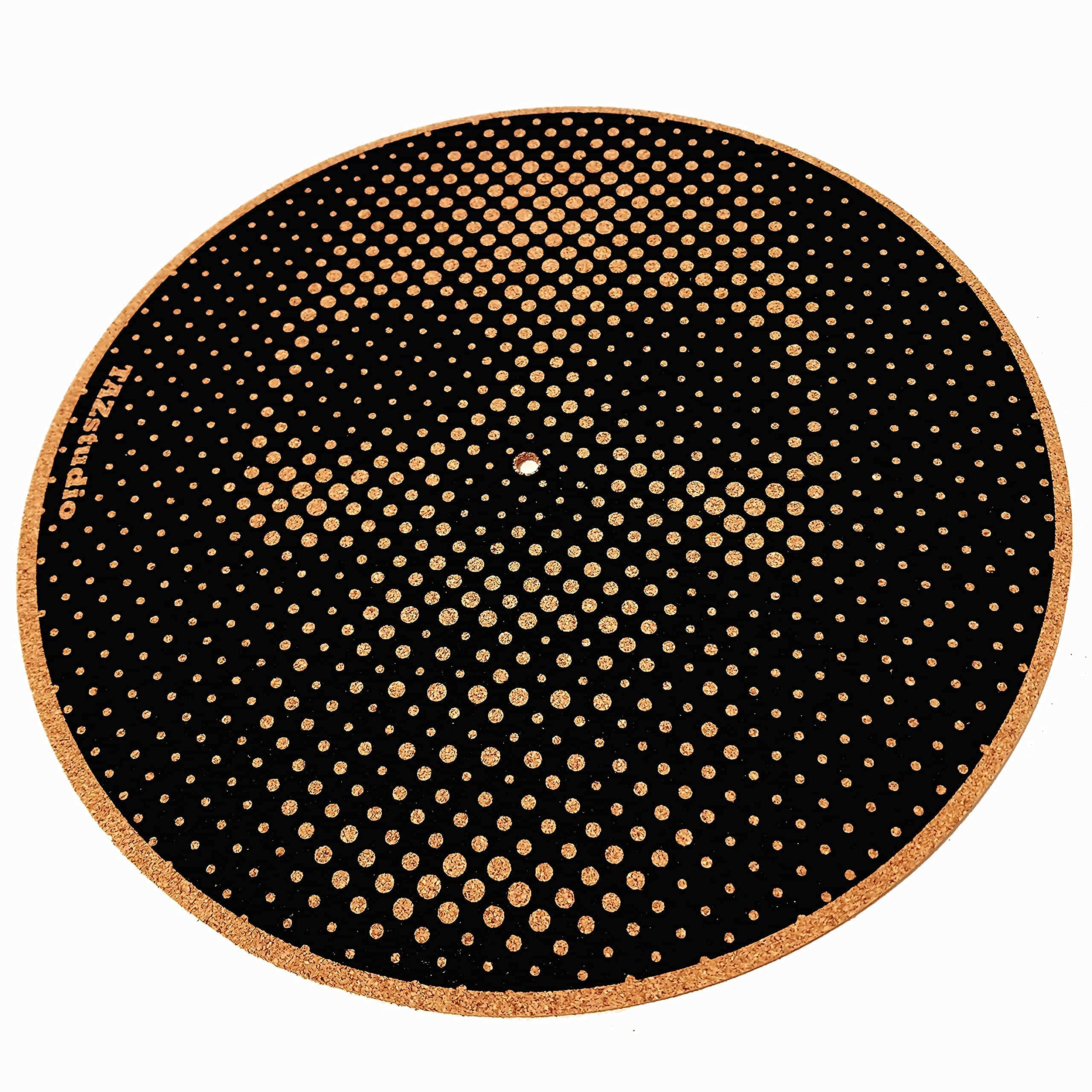 Tappetino antiscivolo di alta qualità, per giradischi in sughero, spessore 4 mm, per un migliore supporto sonoro sul lettore di dischi LP in vinile, tappetino in sughero, design geometrico