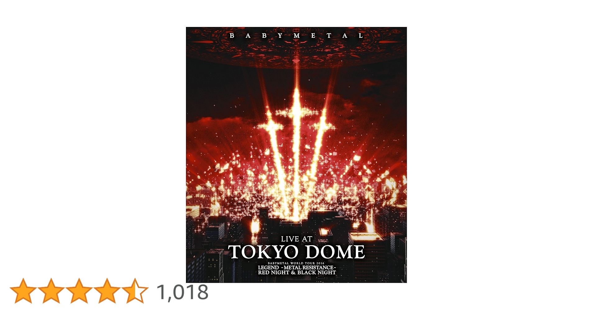 Amazon.co.jp: LIVE AT TOKYO DOME (通常盤)[Blu-ray] : BABYMETAL: DVD
