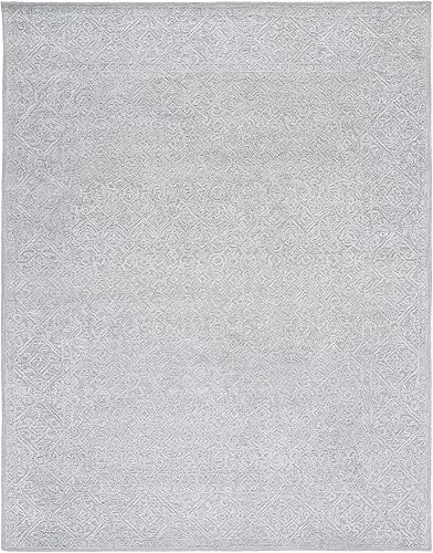 Miniatura 4 de MARTHA STEWART x SAFAVIEH MSR3275F - Alfombra de lana hecha a mano para sala de estar, comedor y dormitorio, 8 x 10 pies, color gris