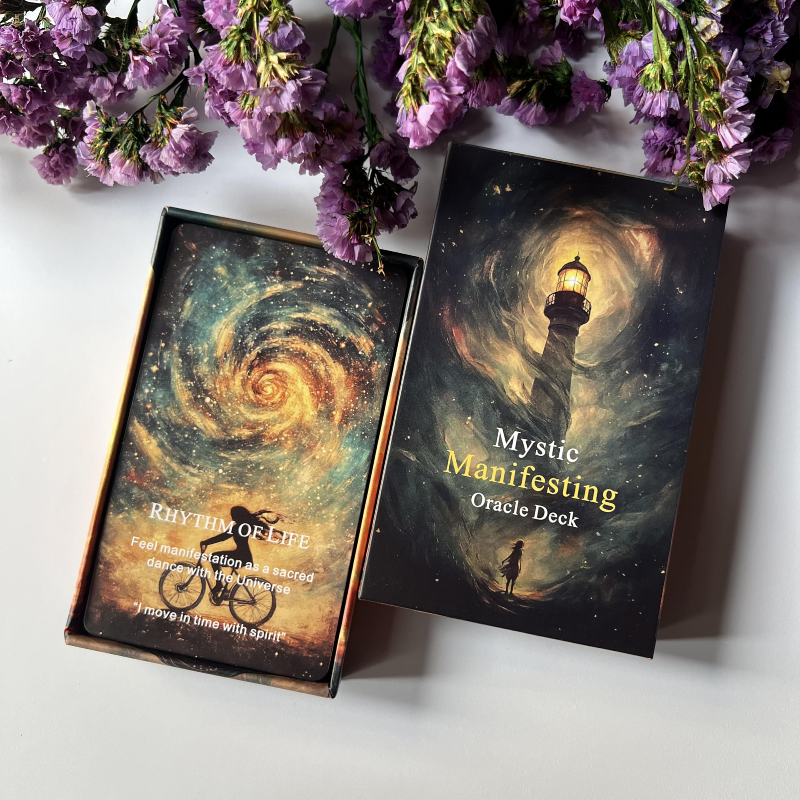 Tmenreiy Mystic Manifesting Oracle Deck, Oracle Cards for Co-Creating Your Future With Spirit, Colorful, 13 cm x 8 cm - Image 4