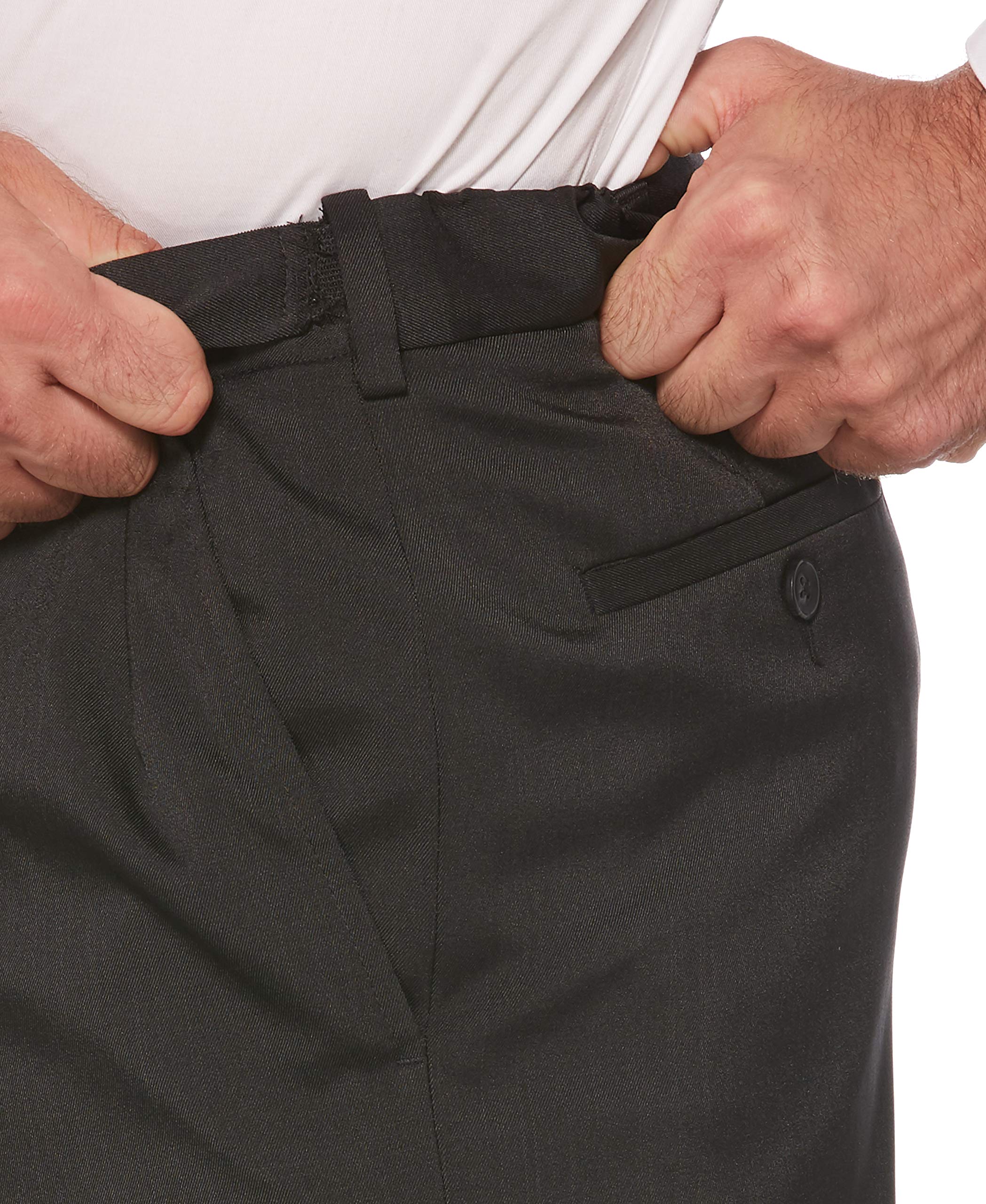 Savane Mens Flat Front Stretch Crosshatch Dress Pant Desertcart