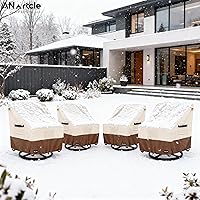 Vista 63 de Funda para sofá biplaza (2 asientos) y muebles de patio/exteriores, 58 pulgadas de ancho x 32.5 pulgadas de profundidad x 31 pulgadas de alto, Beige