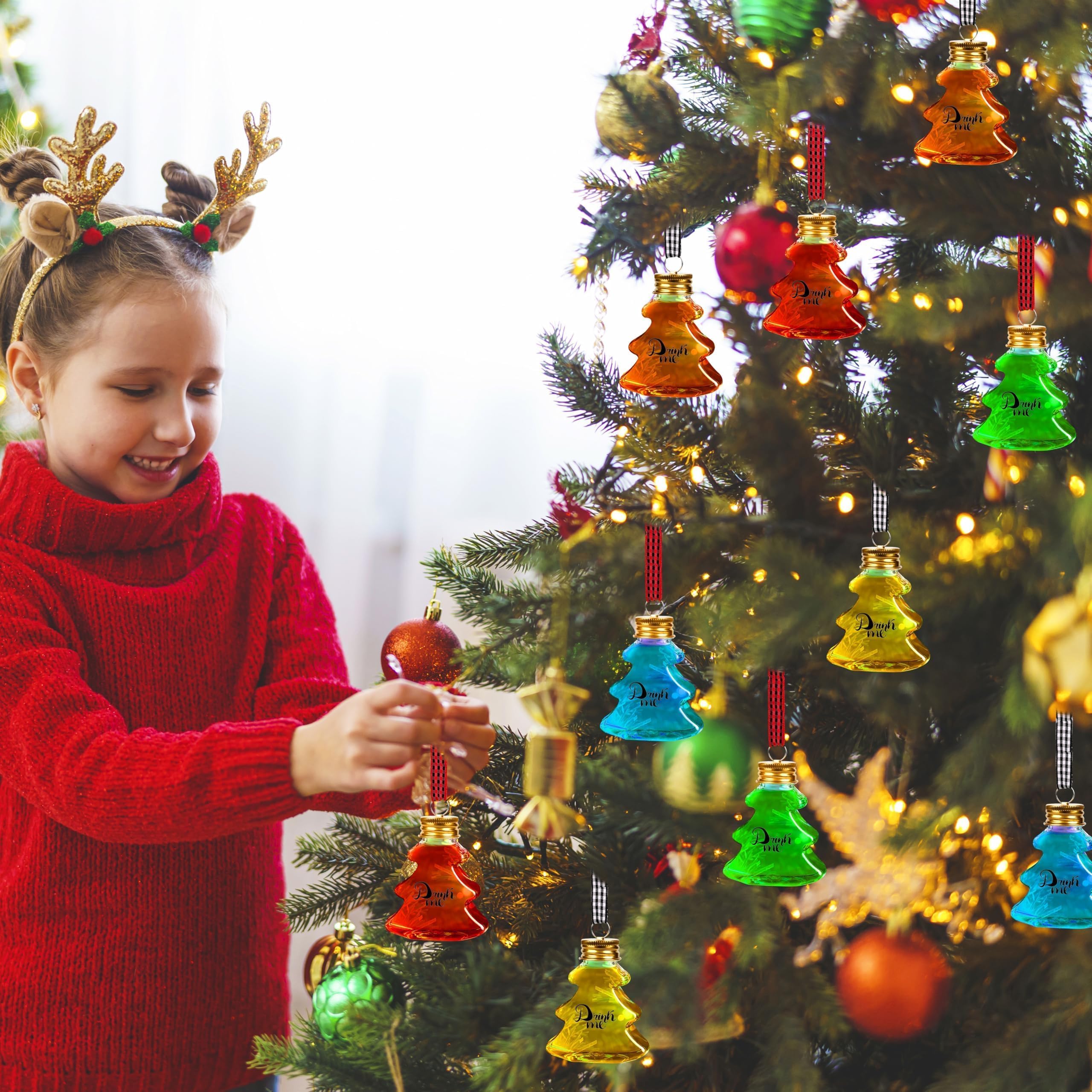 30 Stück Weihnachtskugeln klare Ornamentkugeln für Weihnachtsbaum, Urlaubsdekoration, Weihnachtsbastelbedarf (Weihnachtsbaum)