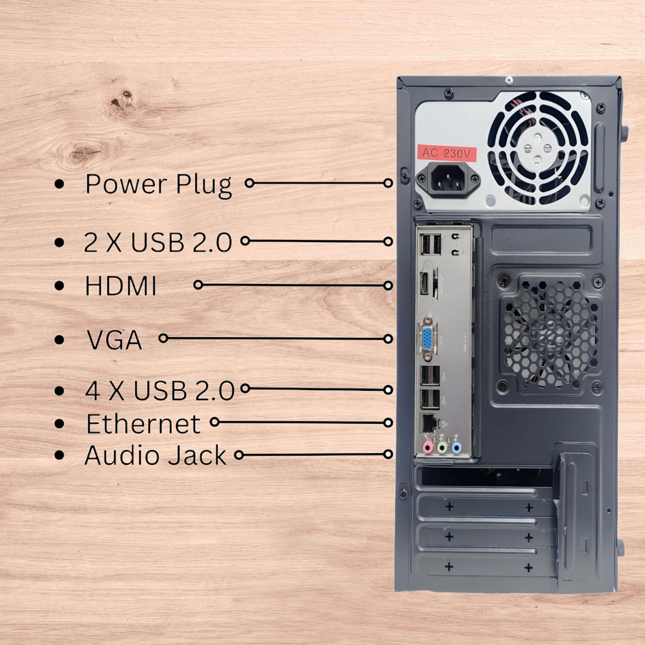 METHEI Computer Desktop PC CPU Core i5(Core i5-2400 3.1GHZ/ 256 GB