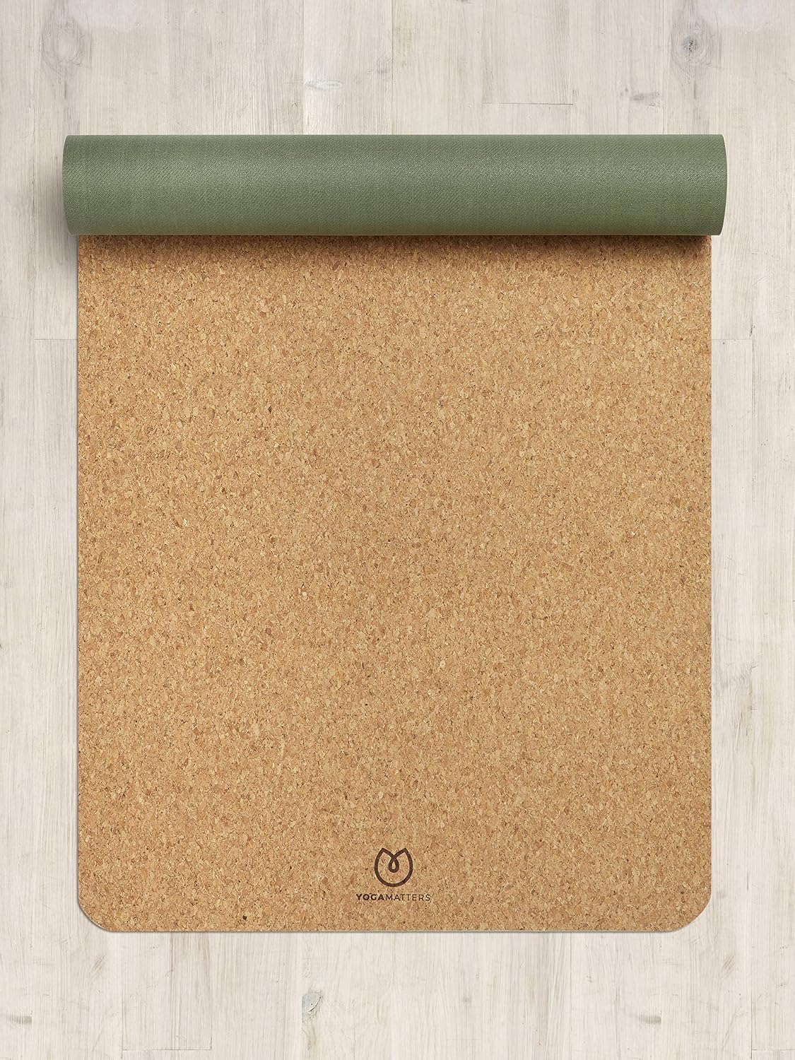 Yogamatters Eco Cork Yoga Mat (Green), 183cm x 61cm x 0.4cm - Image 3