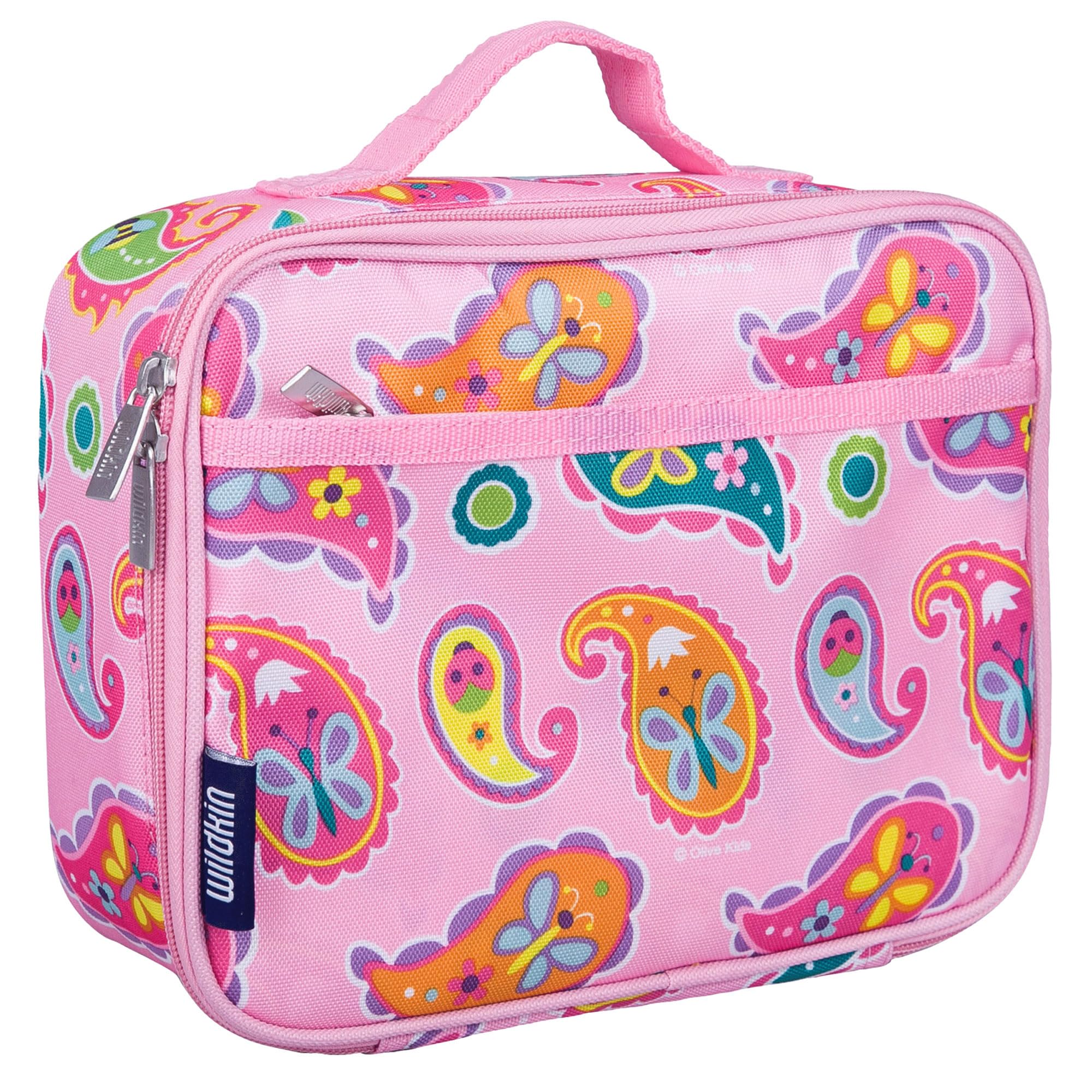 Wildkin Kids Insulated Lunch Box Bag for Boys & Girls, Reusable Kids Lunch Box is Perfect for Elementary, Ideal Size for Packing Hot or Cold Snacks for School & Travel Bento Bags (Paisley)
