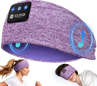 LOVE EYE Sleep Headphones Wireless Headband Headphones Bluetooth 5.4 for Side Sleeper Bluetooth Headband Earphones for Sports for tech Gadgets Gifts