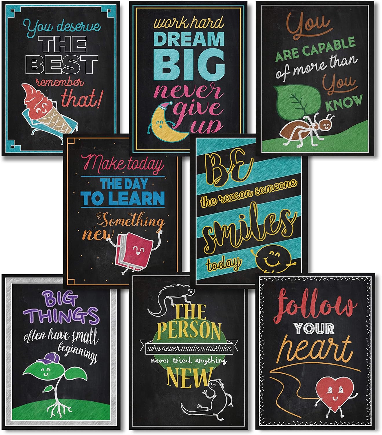 Pomelo Juice Motivational Classroom Posters Inspirational Quotes Wall