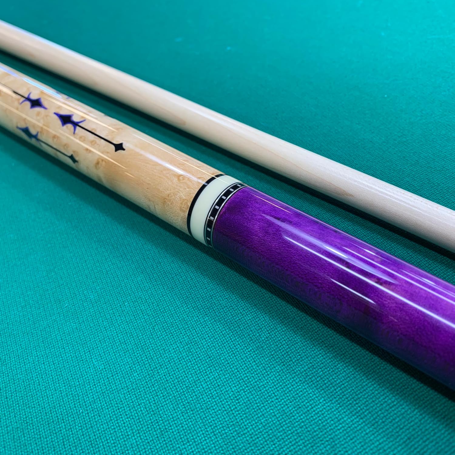 McDermott G418 Custom Purple Stain Billiards Pool Cue Stick, Made in USA, 18-21 oz