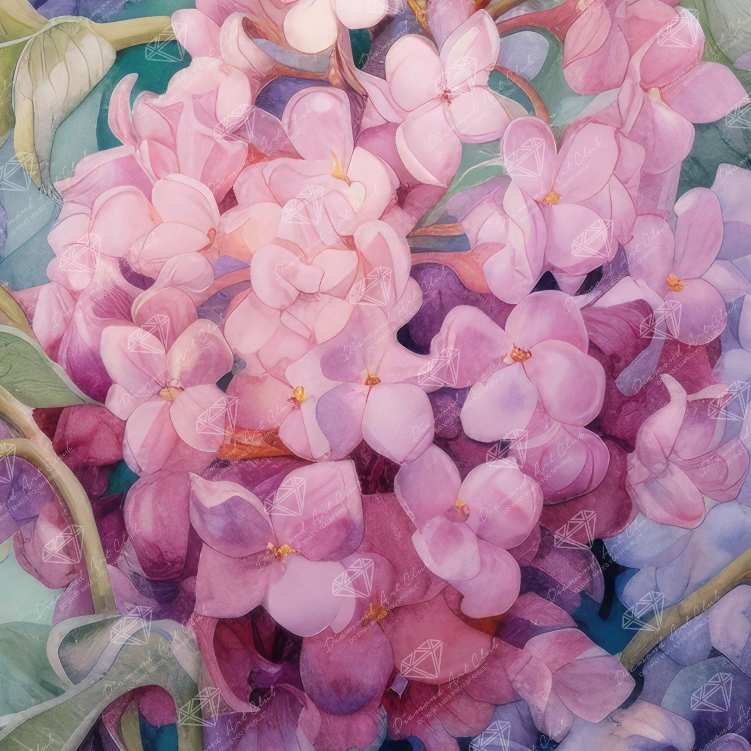 Amazon.com: DIAMOND ART CLUB Pink Hydrangea Diamond Painting Kit