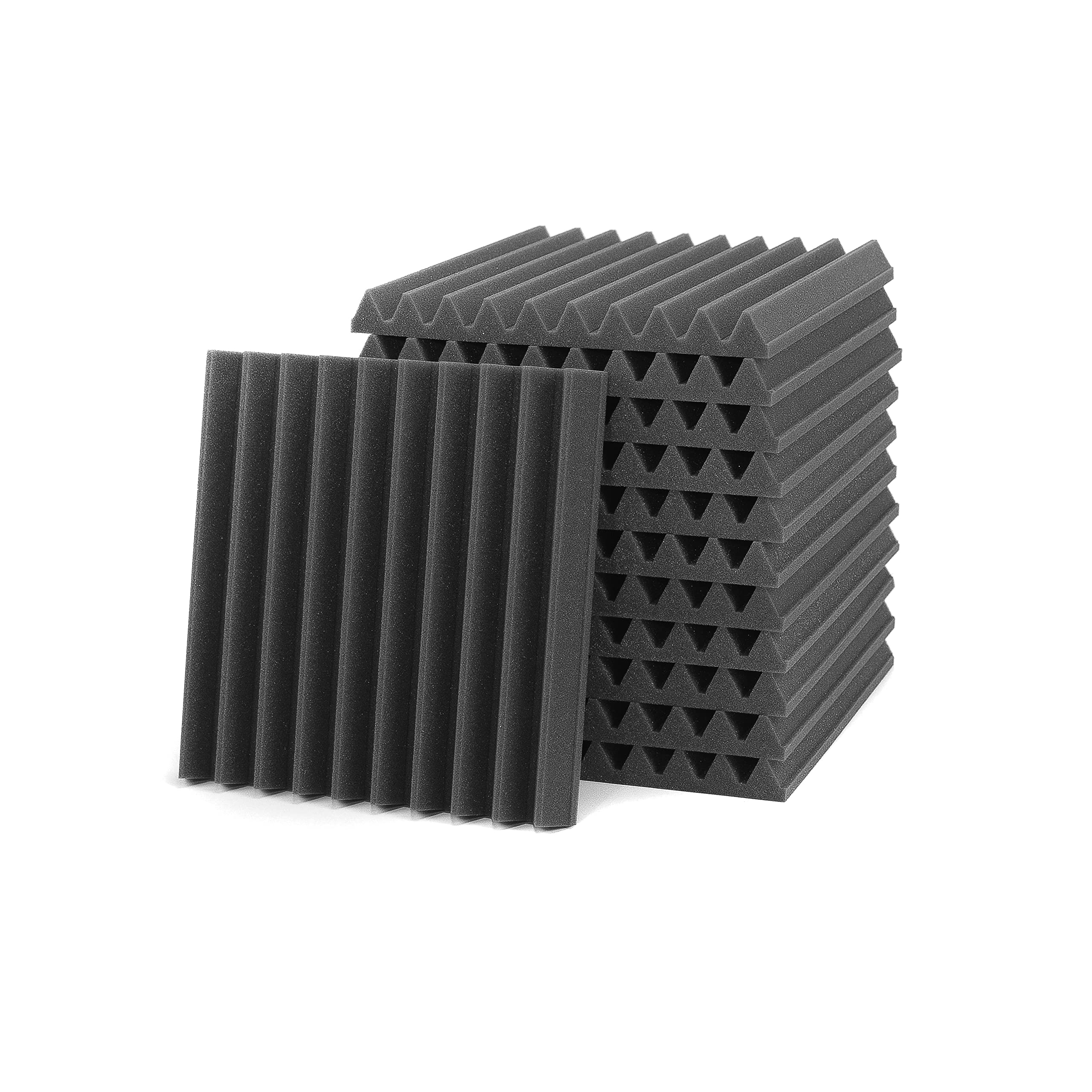 ACOUSPANEL Pannelli Fonoassorbenti Non compresso Pannello Fonoassorbente 12 Unità 30x30x3cm Grigio Antracite