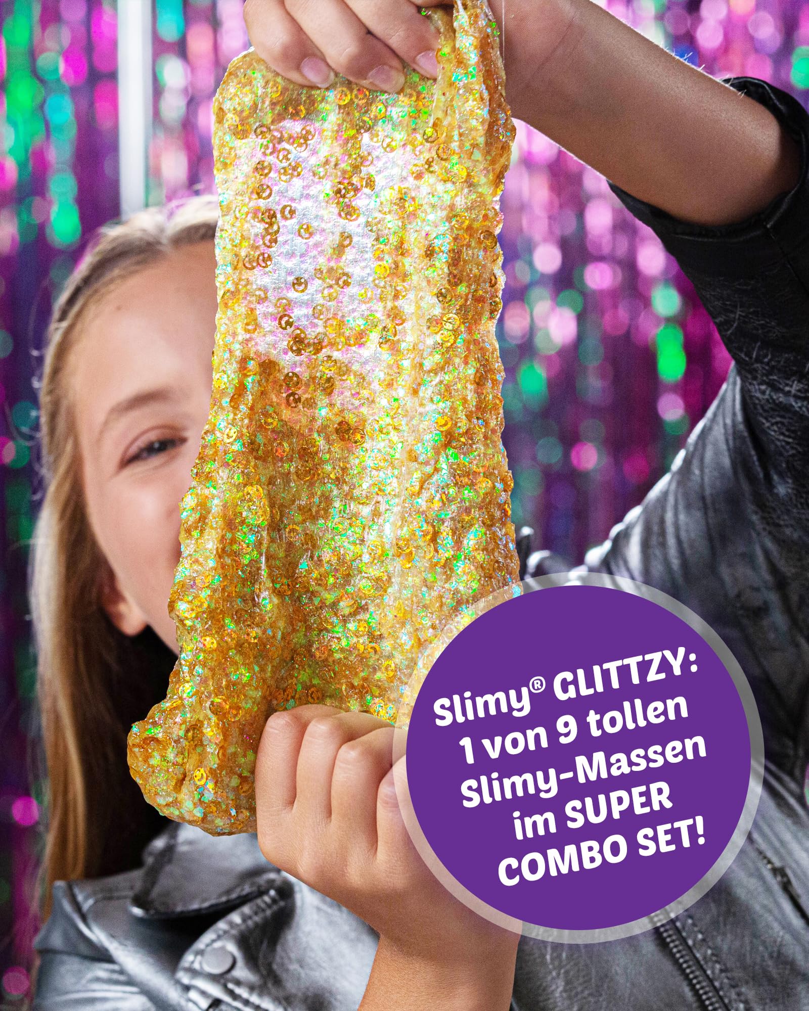 Slimy Super Combo Set – Set originale Slime con 9 diverse masse di gioco e 10 mixin | massimo divertimento per bambini con melma da 1600 g | plastilina elastica in set regalo