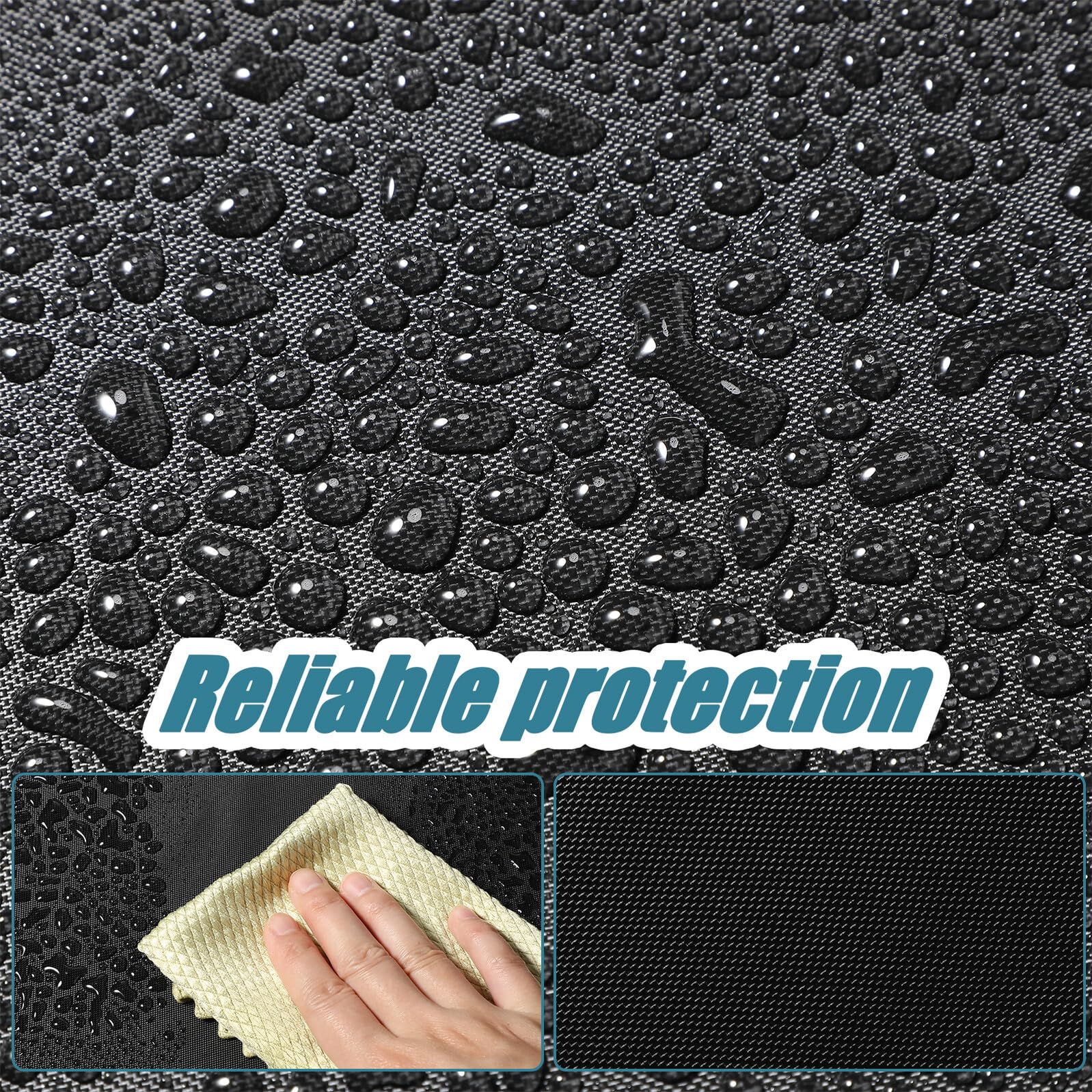 INOOMP Cubierta para Neumáticos De 420d Oxford Resistente (4 Unidades) para Ruedas De 60-66 Cm De Diámetro y 30 Cm De Ancho, Protección Solar y Polvo para Caravanas y Vehículos De Viaje
