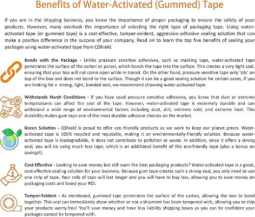 Miniatura 9 de Dispensador de cinta de goma de mascar de escritorio activado por agua, naranja con cinta adhesiva de papel kraft reforzado, 2.75 pulgadas x 75