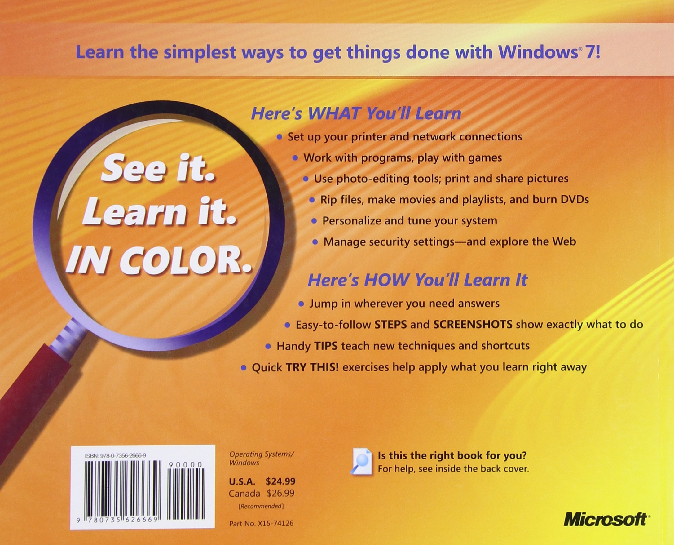 Windows® 7 Plain & Simple: Your easy, colorful, See-how guide!