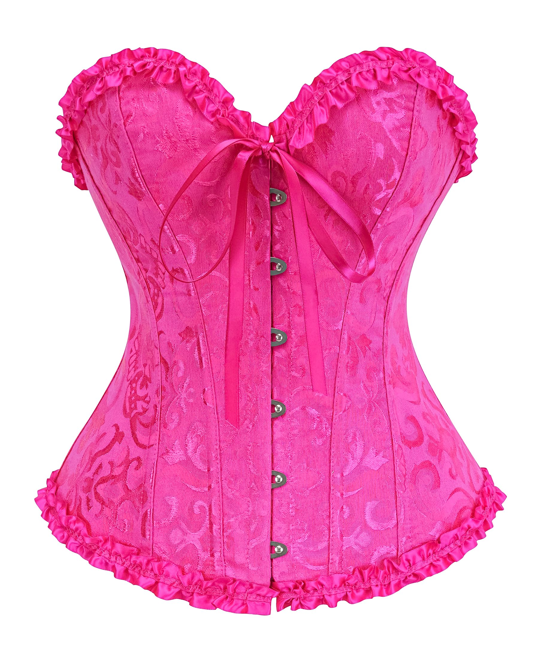 SZIVYSHI Corset Tops for Women, Bustier Shapewear Lingerie, Lace Waist Push Up Bodysuit — view 19
