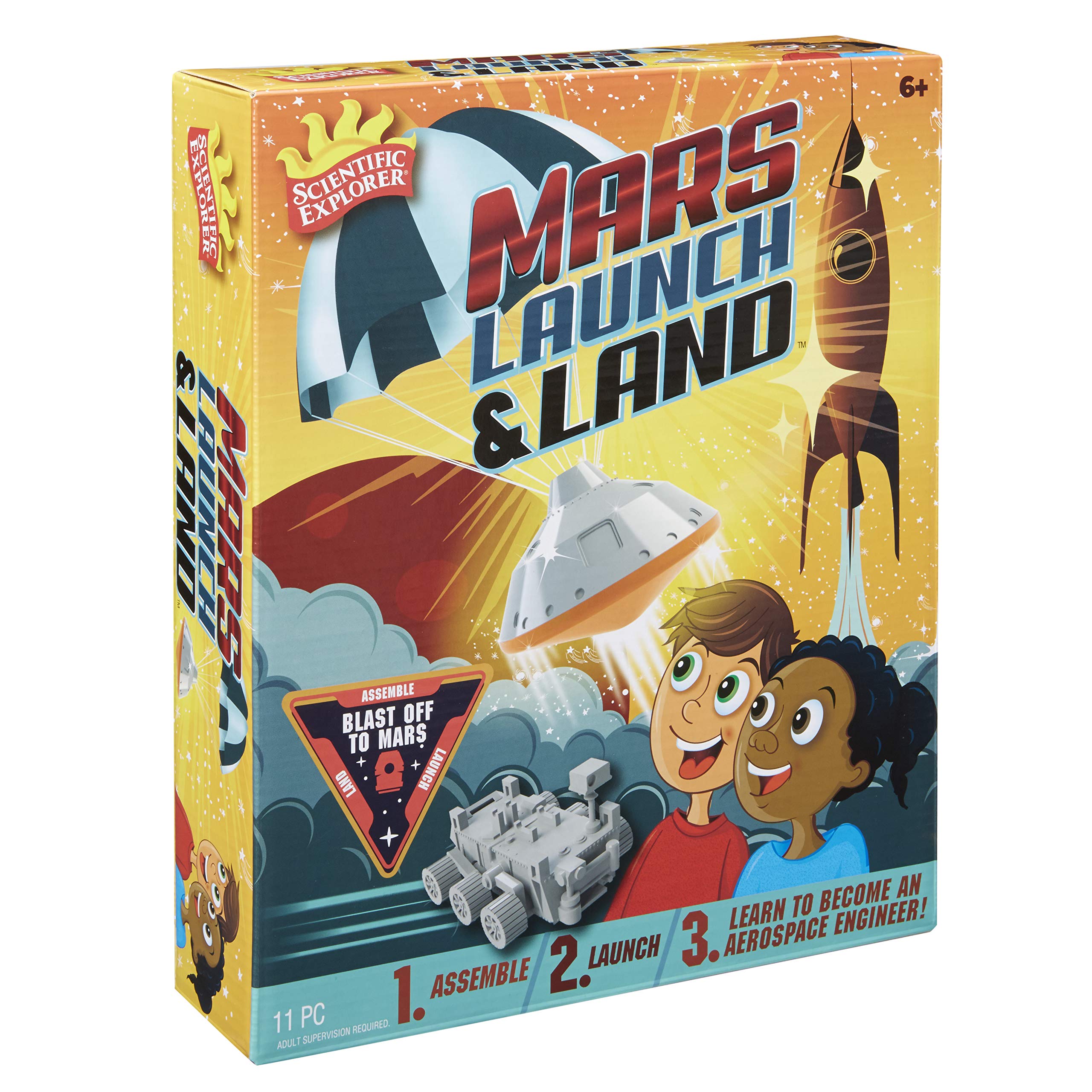 Scientific Explorer Mars Rover Launch & Land Learning/Exploration Toy, Multicolor