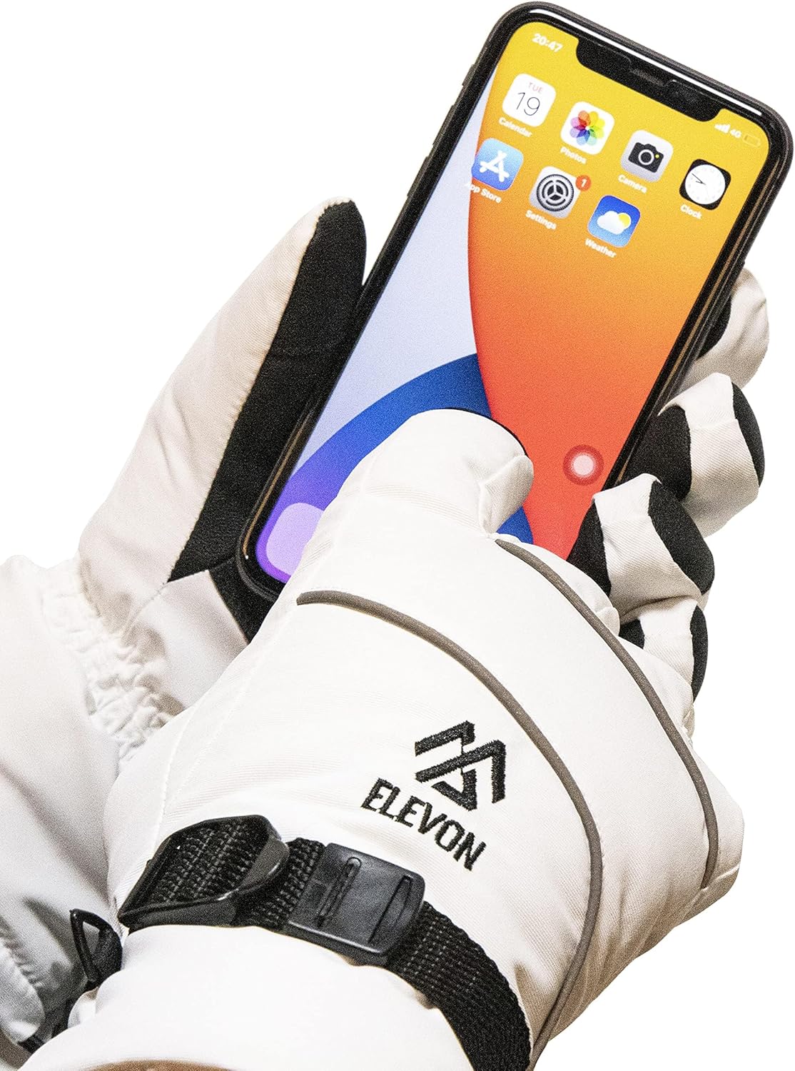 Elevon Ski Gloves Women Waterproof Insulated Snow Gloves with Touchscreen - Image 2