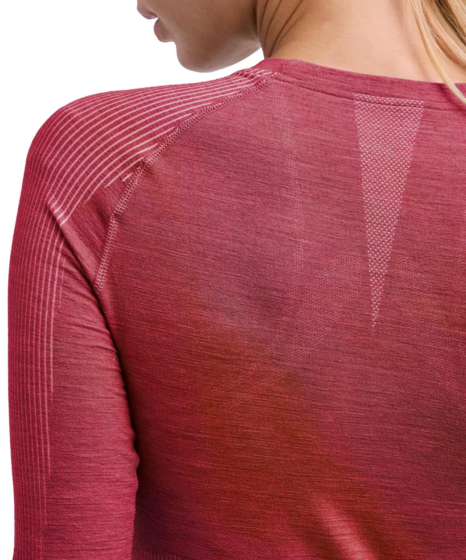 Falke Damen Wool-Tech Light Round Neck Funktionsshirt Langarm atmungsaktiv klimaregulierend geruchshemmend nachhaltige Wolle Funktionsmaterial warme und kalte Temperaturen Sportunterwäsche 1 Stück